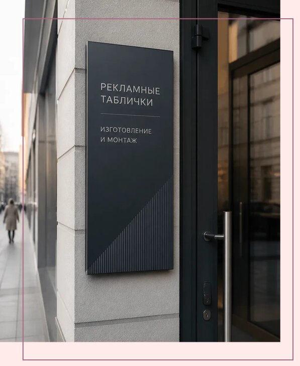 Рекламные таблички в Пушкине по цене от 4668 р. | Аванза-Пшк