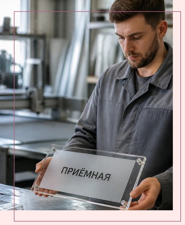 Таблички из оргстекла на заказ в Пушкине от 4045 р. | Аванза-Пшк