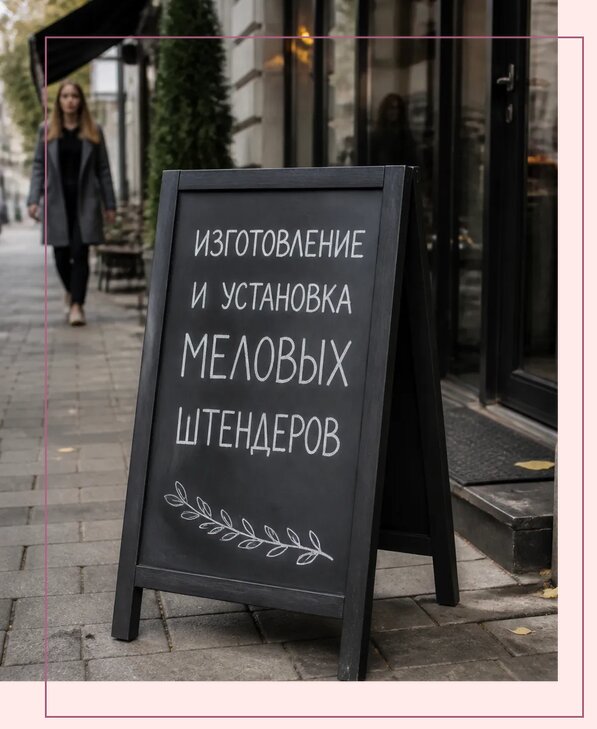 Меловые штендеры в Пушкине по цене от 6742 р. | Аванза-Пшк